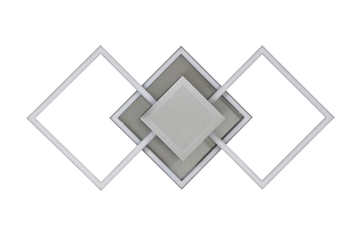 Led-deckenleuchte Tiziana - Chromfarben/Silberfarben, MODERN, Kunststoff/Metall (75cm) - Luca Bessoni
