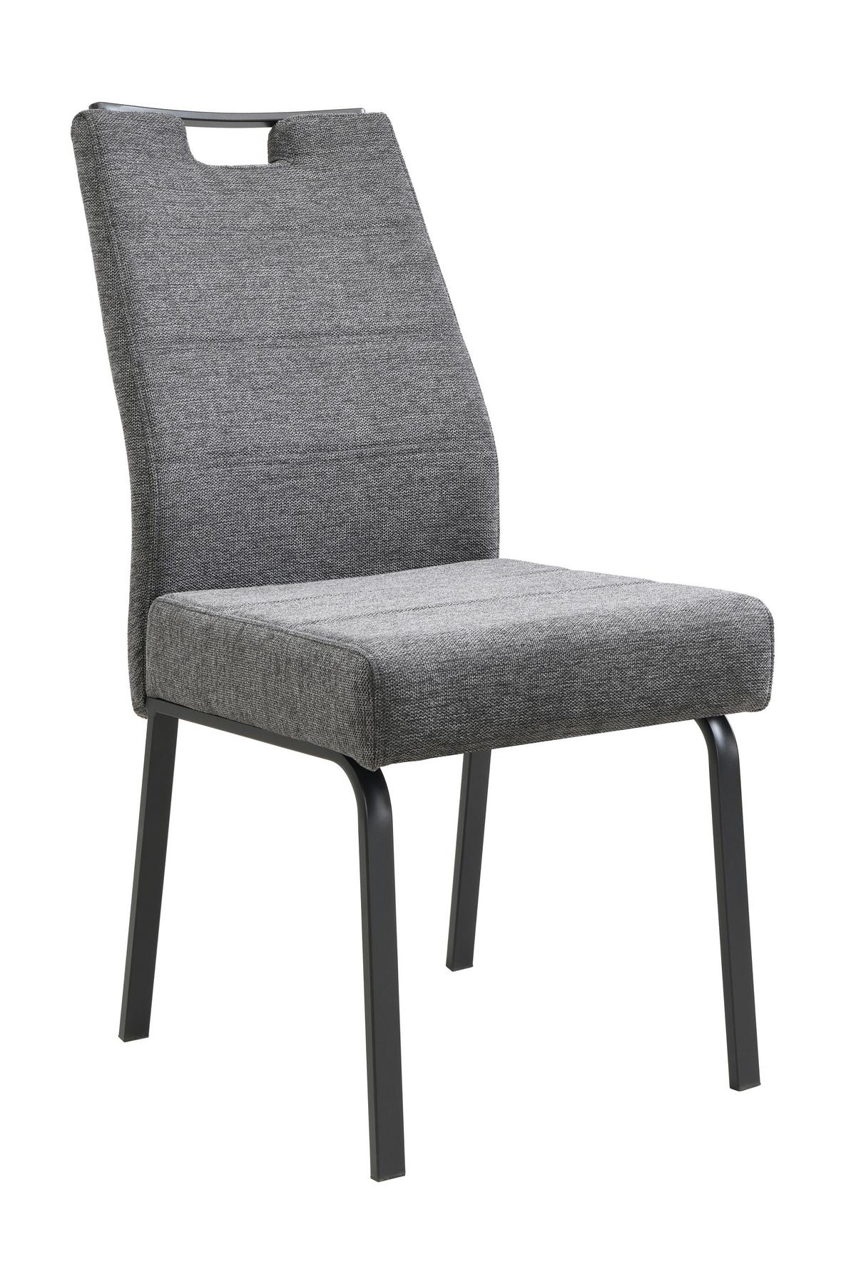 TISCHGRUPPE EBRO G - Eichefarben/Anthrazit, MODERN, Holzwerkstoff/Textil (140 - 180/76/90cm) - P & B