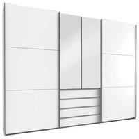 Schwebetürenschrank 300cm Magic Weiß - Silberfarben/Weiß, MODERN, Holzwerkstoff (300/236/65cm) - MID.YOU
