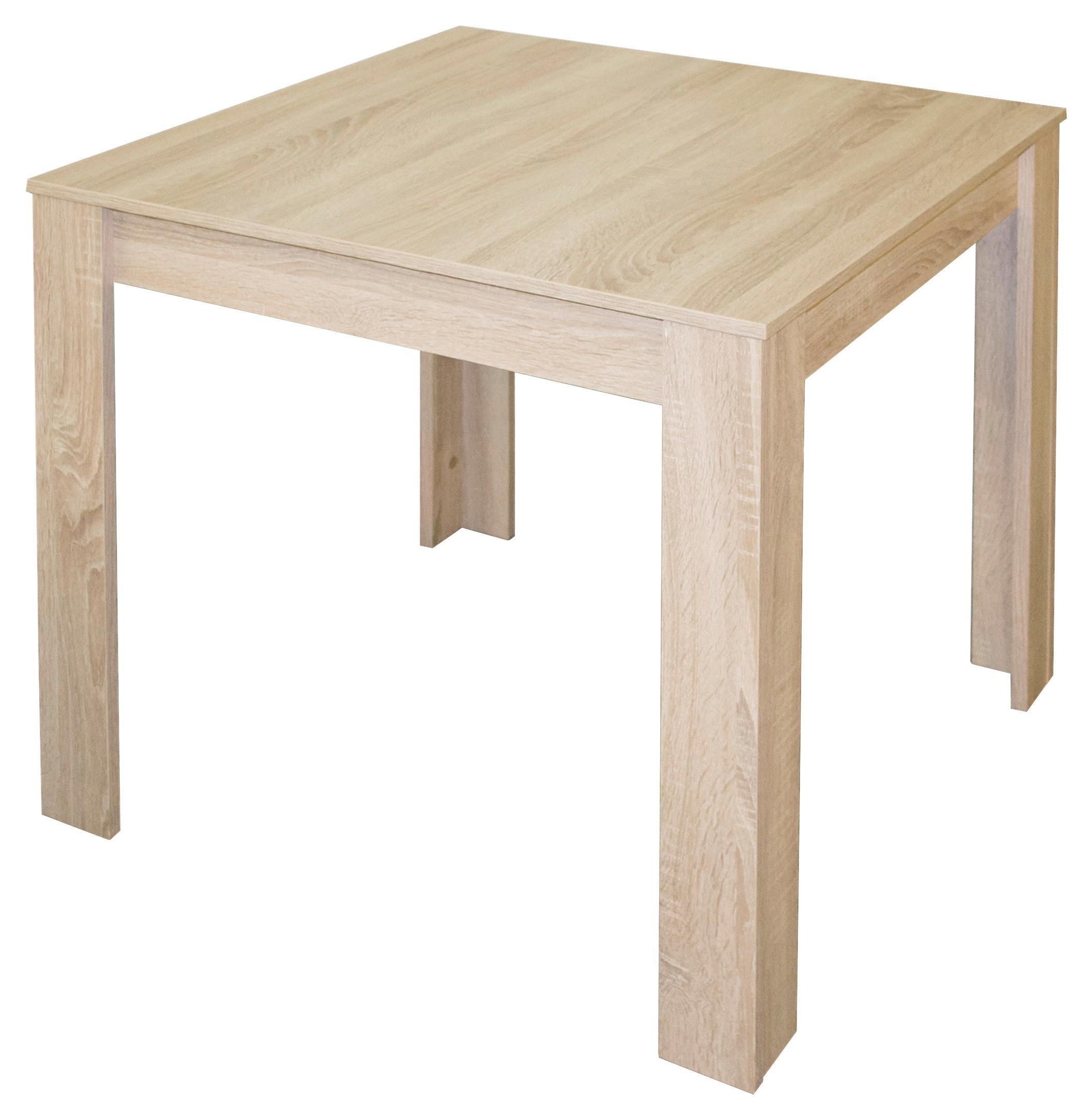 Esstisch Pit Sonoma Eiche Dekor L: 80cm - Sonoma Eiche, MODERN, Holzwerkstoff (80/80/75cm) - Livetastic