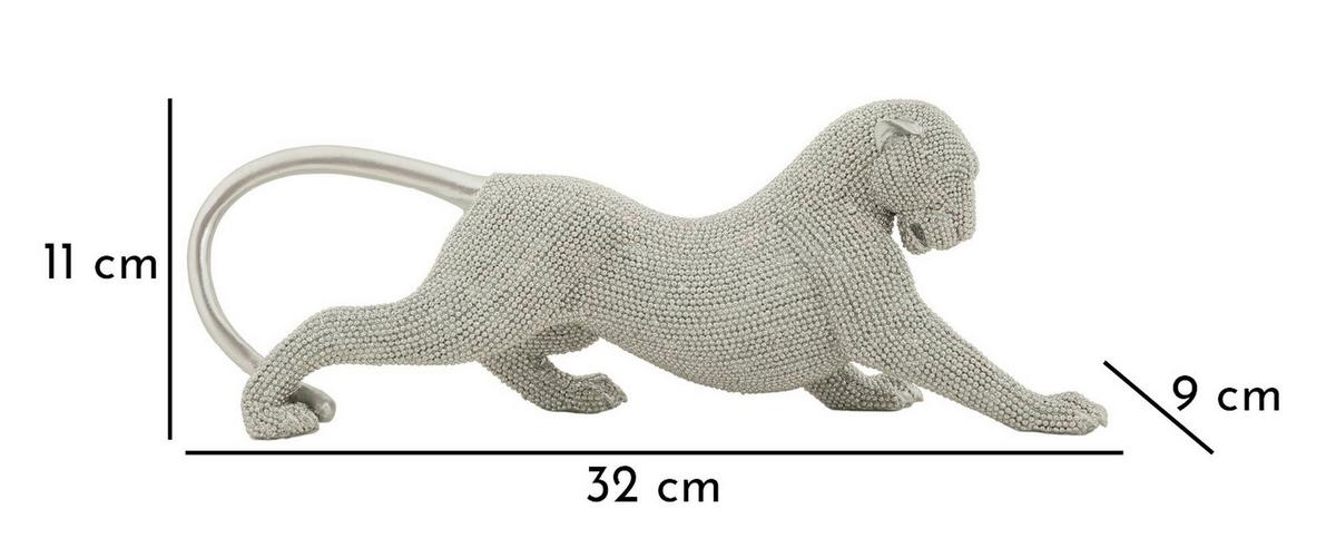 Skulptur Kunststoff, Silver - Basics, Kunststoff (32/11/9cm)