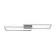LED-Deckenleuchte Suna - Alufarben/Nickelfarben, MODERN, Kunststoff/Metall (93/22/6,5cm) - Luca Bessoni