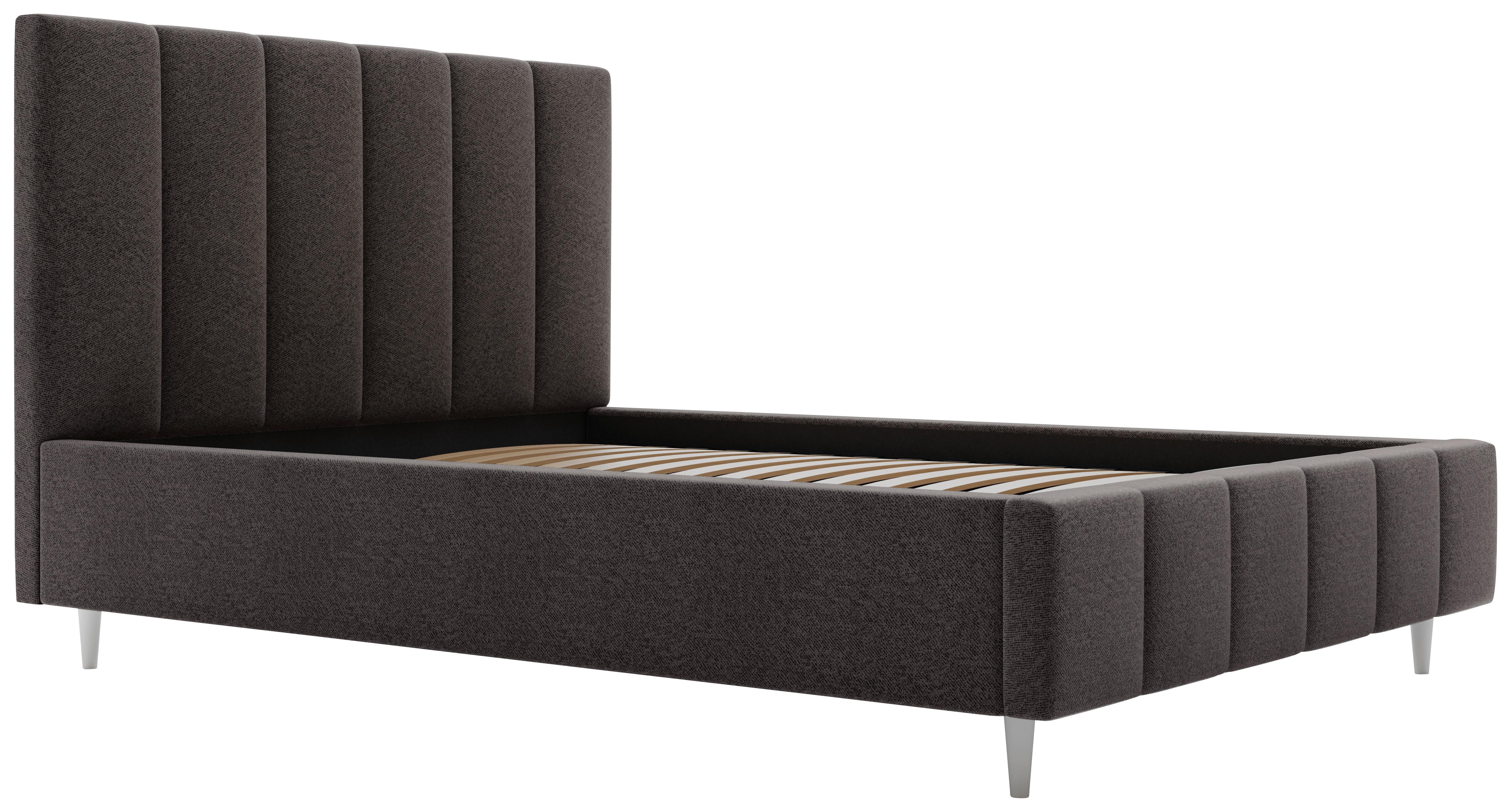 Polsterbett Talera Loft anthrazit 180x200cm - Anthrazit/Schwarz, KONVENTIONELL, Holz/Textil (180/200cm)