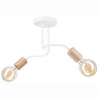 Deckenleuchte Weiß D: 45 Cm - Weiß, Basics, Holz/Metall (45/26cm)