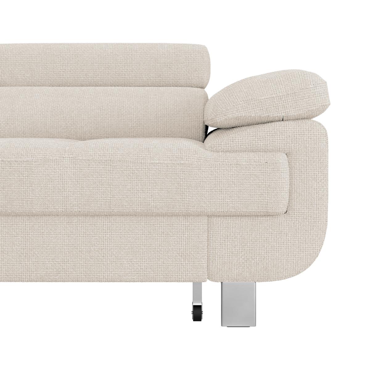 Ecksofa mit Schlaffunktion & Bettkasten Savona Perlmutt - Perlmutt, MODERN, Textil (230/270cm) - Ondega