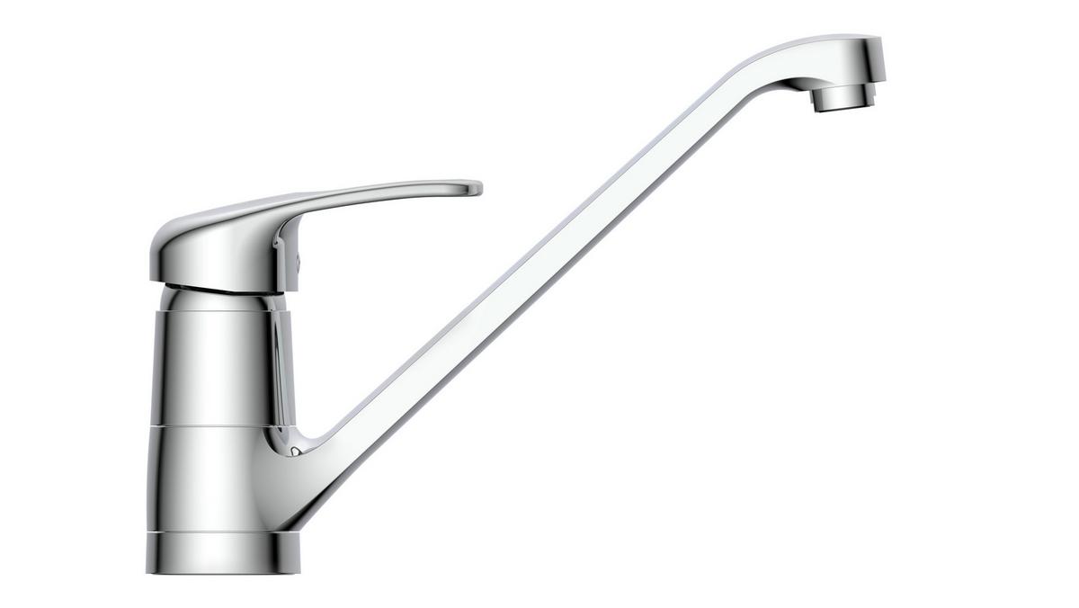 Küchenarmatur Sistant Wien Chromfarben Schwenkbar, Hochdruck - Chromfarben, Basics, Metall (17cm) - Sistant