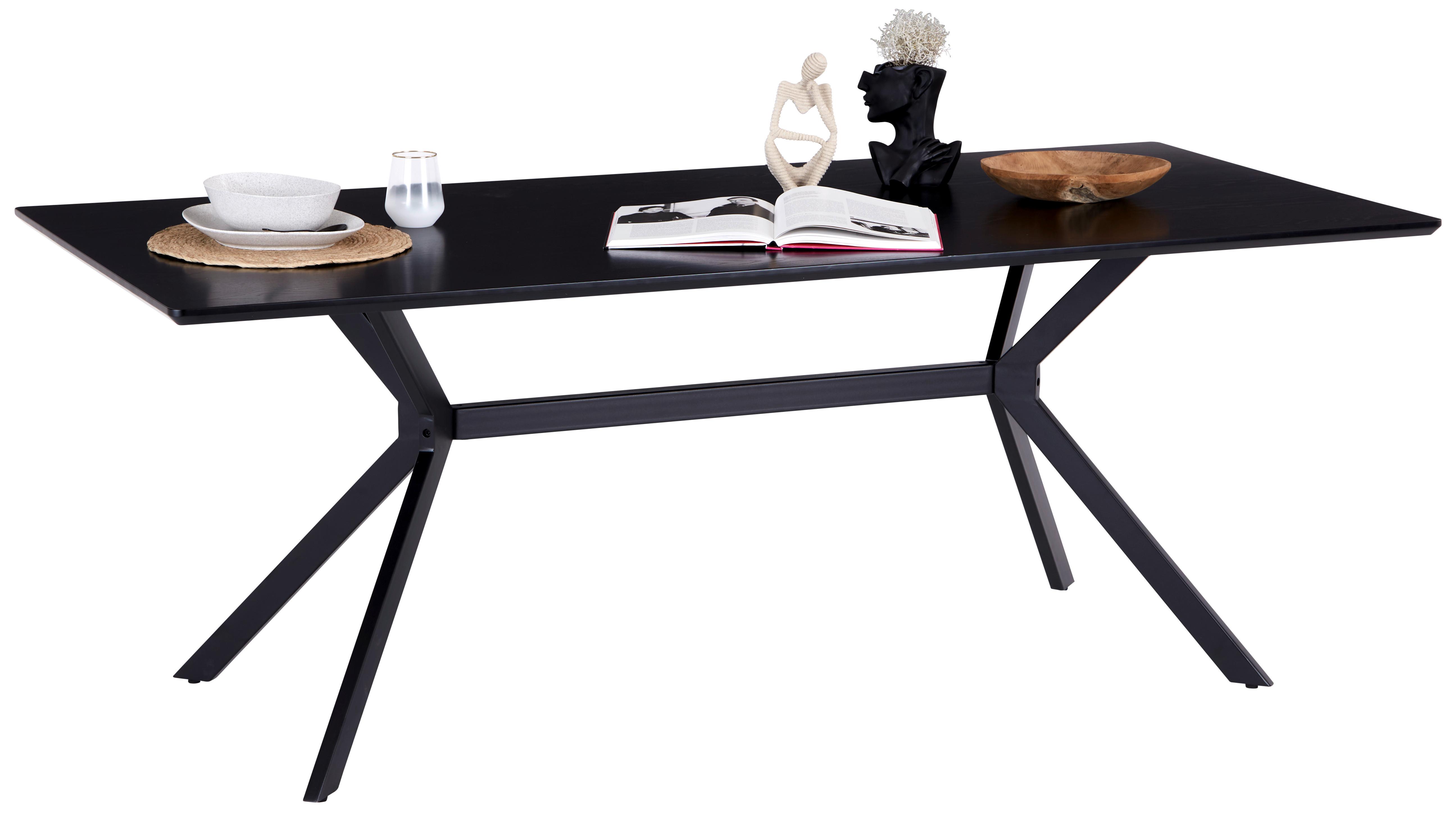 Esstisch Aragon 200x90 cm Schwarz