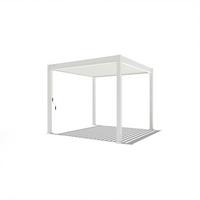 Pergola 300x300 Cm Wetterbeständig, Weiß - Weiß Hochglanz, Basics, Metall (300/255/300cm)