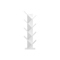 Könyvespolc Monopoli 49/148,5cm - fehér, Basics (49/148,5/24cm)