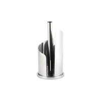 Küchenrollenhalter Edelstahl Silberfarben Rutschfest - Silberfarben, Basics, Metall (15,5/33cm) - Echtwerk