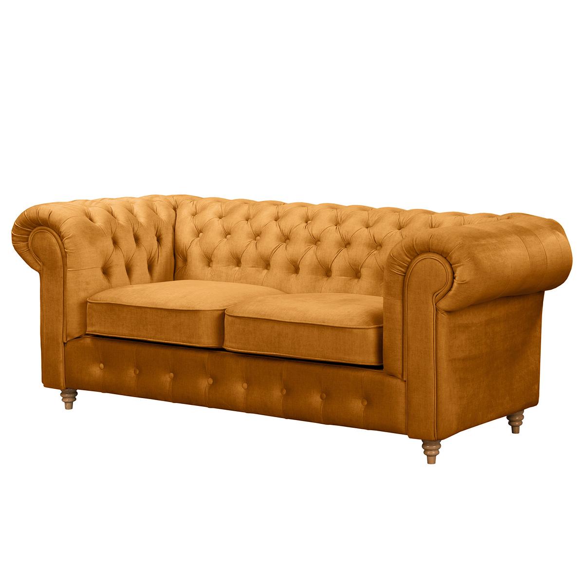 Schlafsofa Laura Bernsteinfarben, B: 190cm - Bernsteinfarben/Braun, Design, Textil (190/74/91cm) - P & B