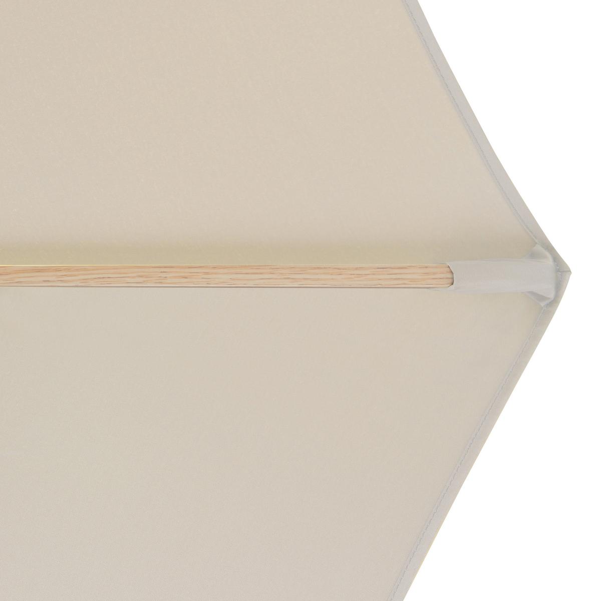 Sonnenschirm Rund, Ø 350 cm, mit Kurbel - Eschefarben/Naturfarben, Design, Textil/Metall (350/350cm) - Doppler