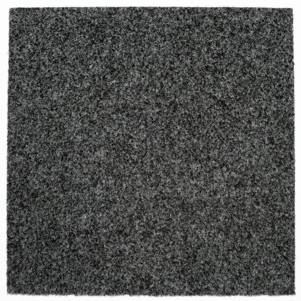 Teppichfliese Anthrazit Solid Vel 50x50 cm Florhöhe 4 mm