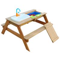 Sand- und Wassertisch A031.030.00 - Braun, KONVENTIONELL, Holz/Kunststoff (97,5/50/95cm) - Ambia Garden
