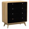 Kommode Cassie Schwarz/Eichefarben 80 cm - Eichefarben/Schwarz, Design, Holzwerkstoff (80/88/39cm) - MID.YOU