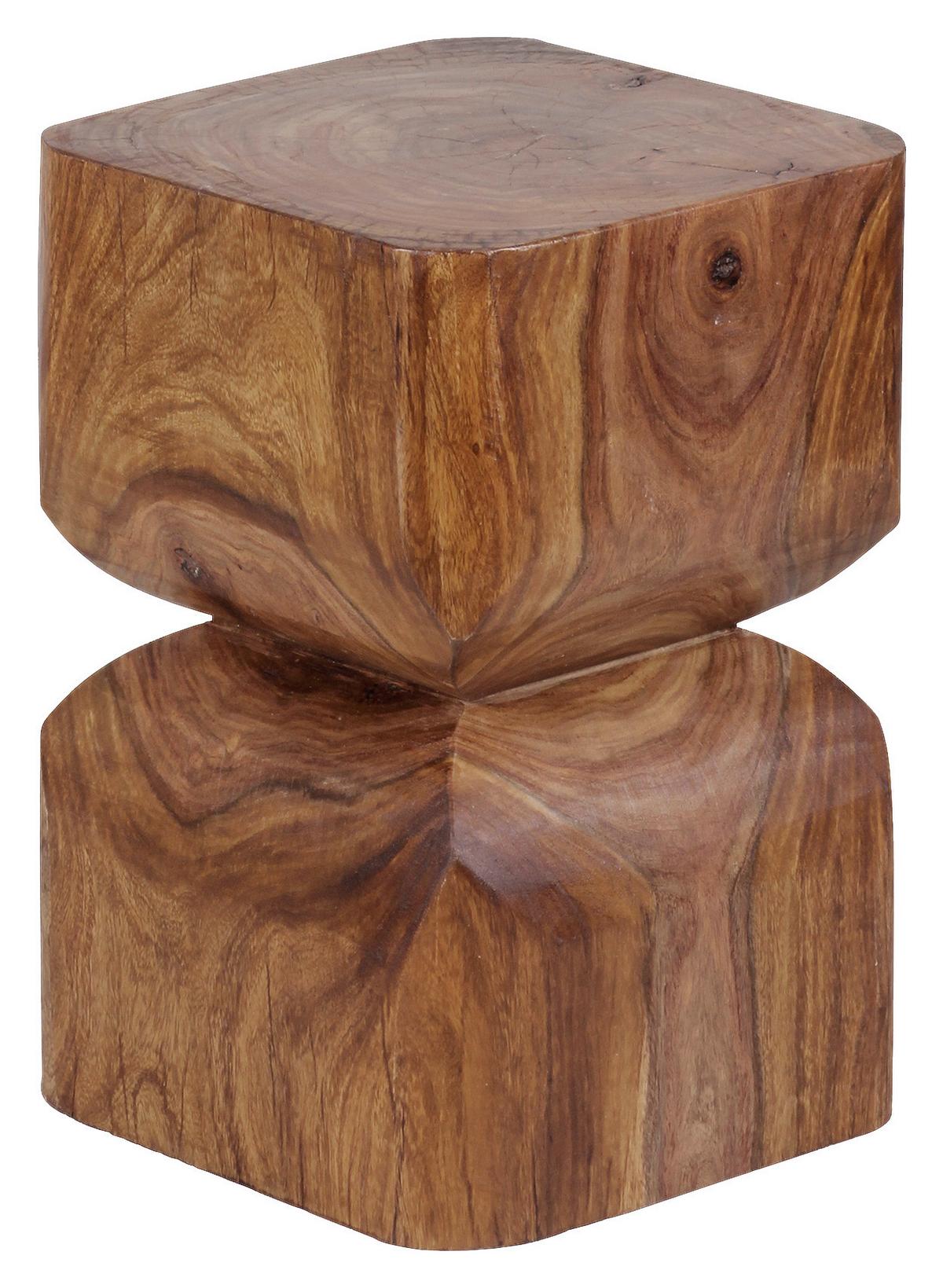 Príručný stolík WL1.562 z masívneho dreva - farba indického palisandra, Design, drevo (30/30/45cm) - MID.YOU