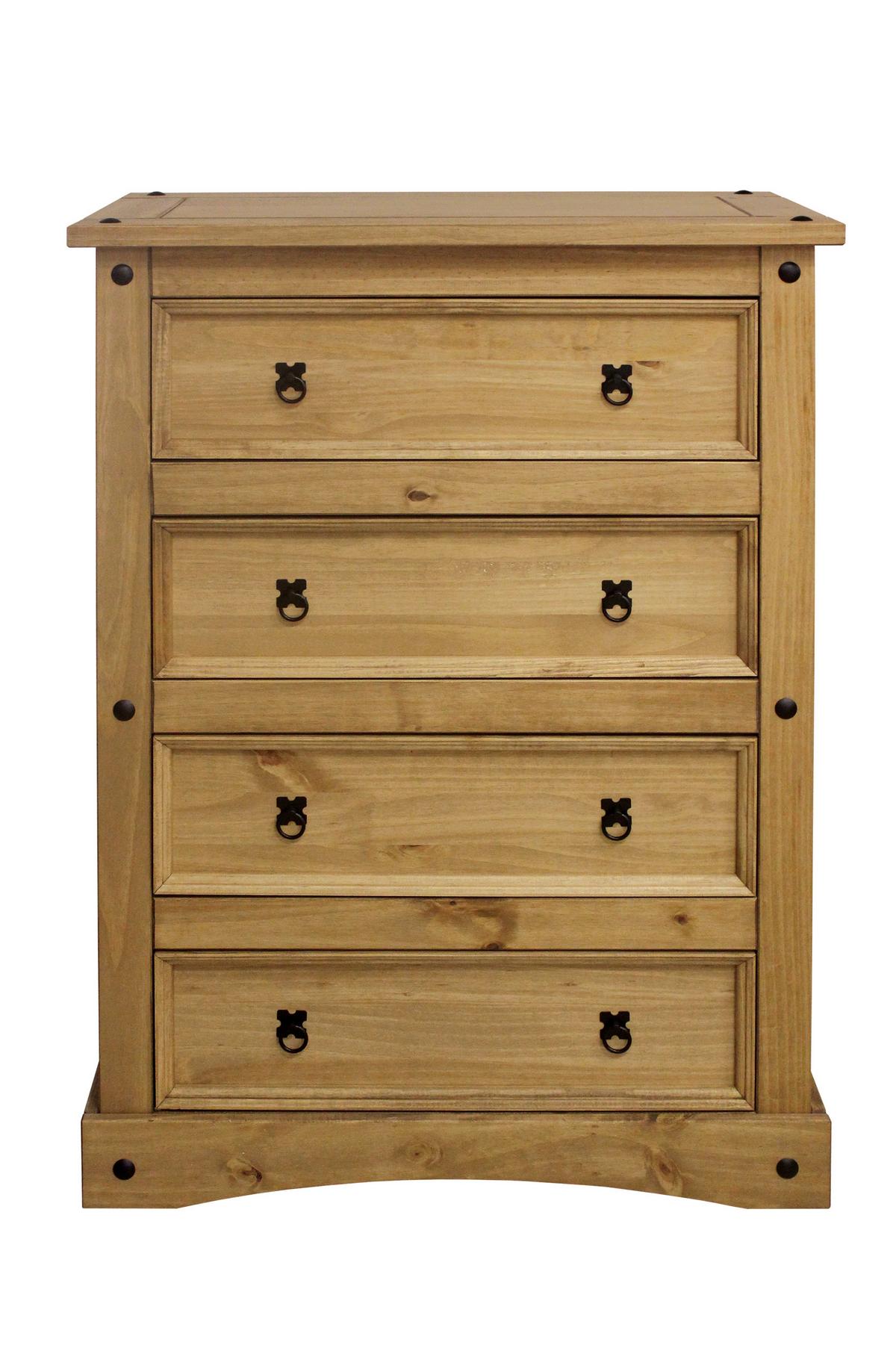 Kommode Honigfarben B: 90cm - Honig, Natur, Holz (90/122/48cm) - Livetastic