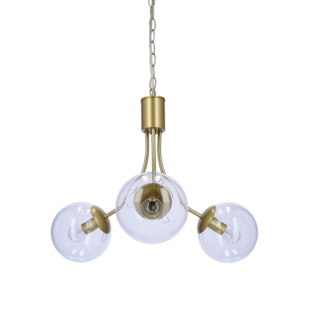 Hängeleuchte 33-79015 - Messingfarben, KONVENTIONELL, Metall (48/48/115cm)
