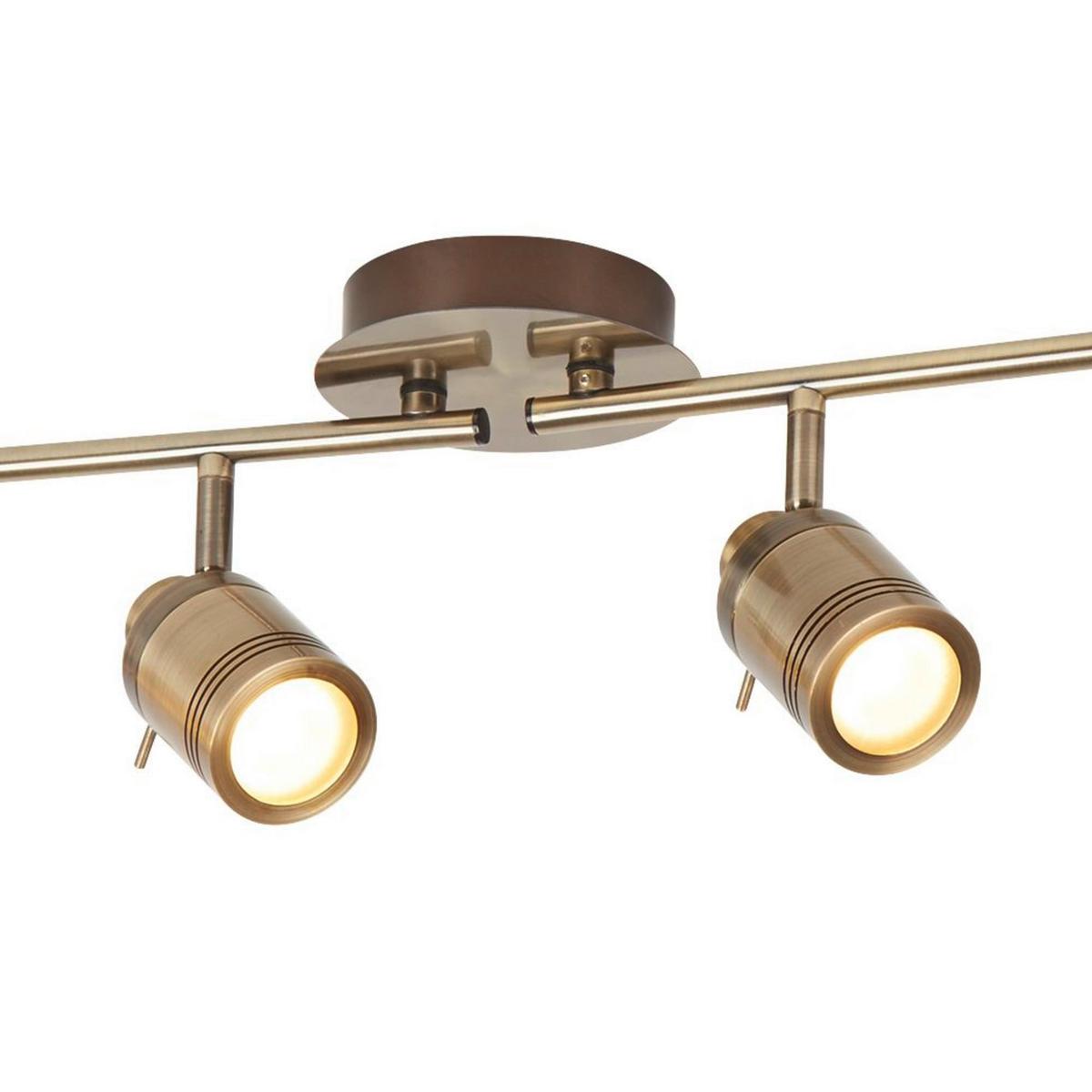 Deckenstrahler Samson 6604ab - Messingfarben, Basics, Metall (79/19.5/13cm)