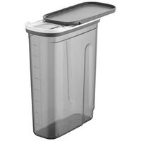 Dóza na sypké potraviny Blacky, 2,7l - číra/antracitová, Modern, plast (19,9/9,5/25,5cm) - Mömax