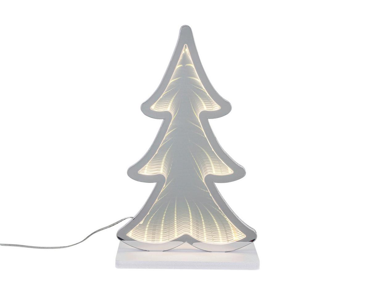 Led-dekoleuchte Tree - Chromfarben/Weiß, Basics, Kunststoff (18/12/30cm) - James Wood