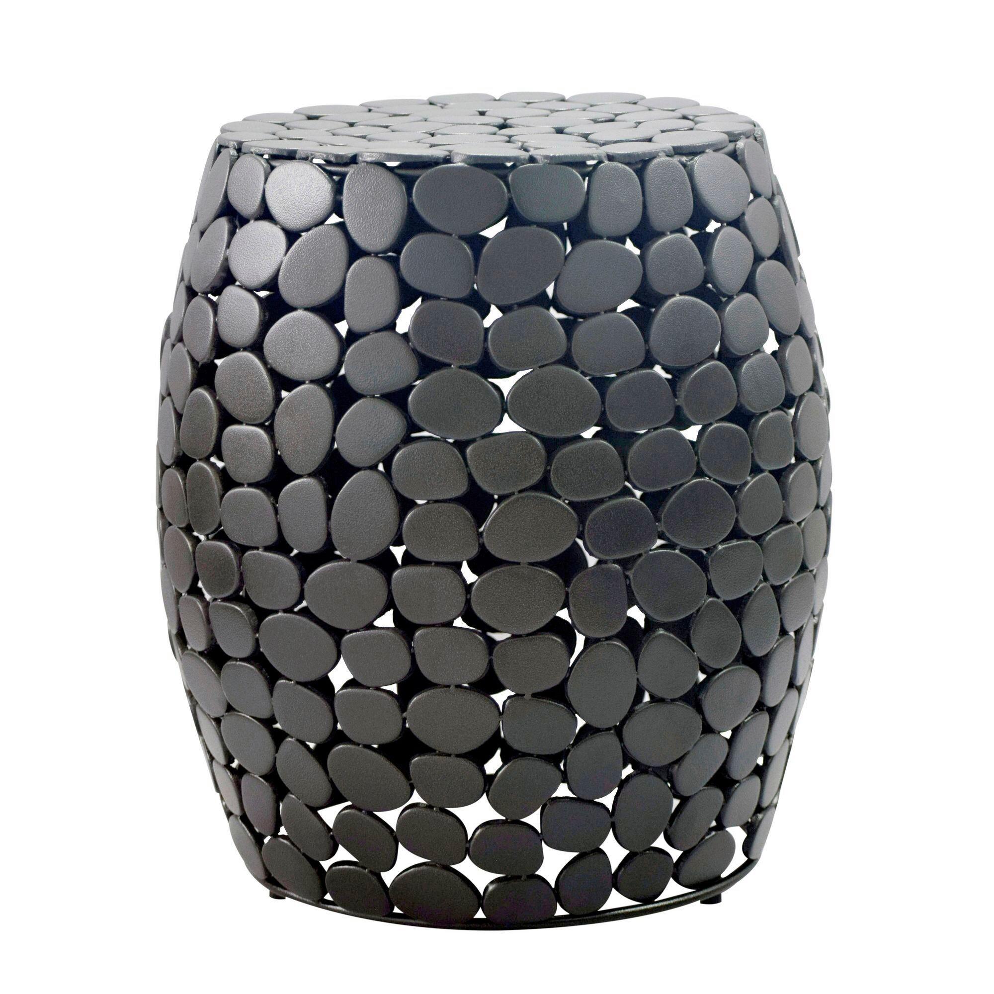 Beistelltisch Schwarz B: 40 cm - Schwarz, Design, Metall (40/46/40cm) - Livetastic