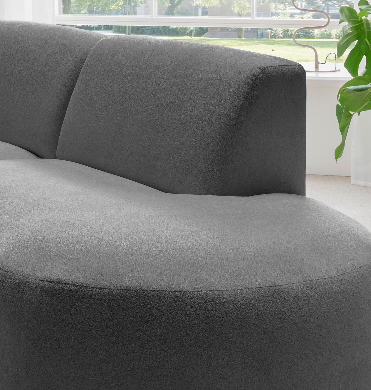 Ecksofa Jesi, Anthrazit S: 276x182 Cm - Anthrazit/Schwarz, MODERN, Textil (276/182cm) - Livetastic