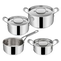 Kochtopfset Tefal Cooks Classics Ss - Edelstahlfarben, Basics, Metall (52,3/32,1/21,5cm) - Tefal
