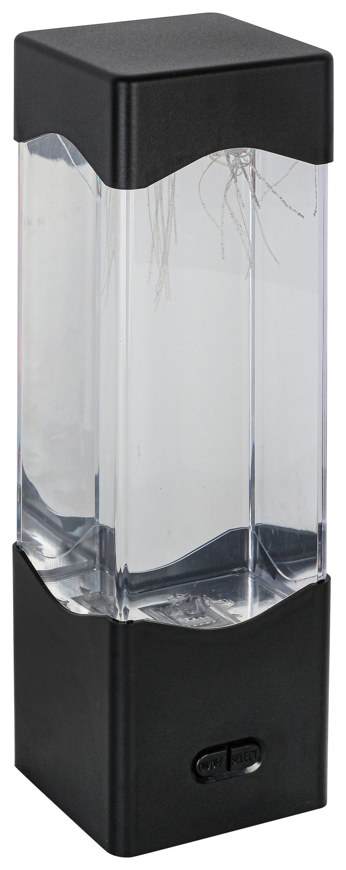 DEKORAČNÉ LED SVIETIDLO QUALI - priehľadné/čierna, Modern, plast (7,5/23,3/7,5cm) - Mömax