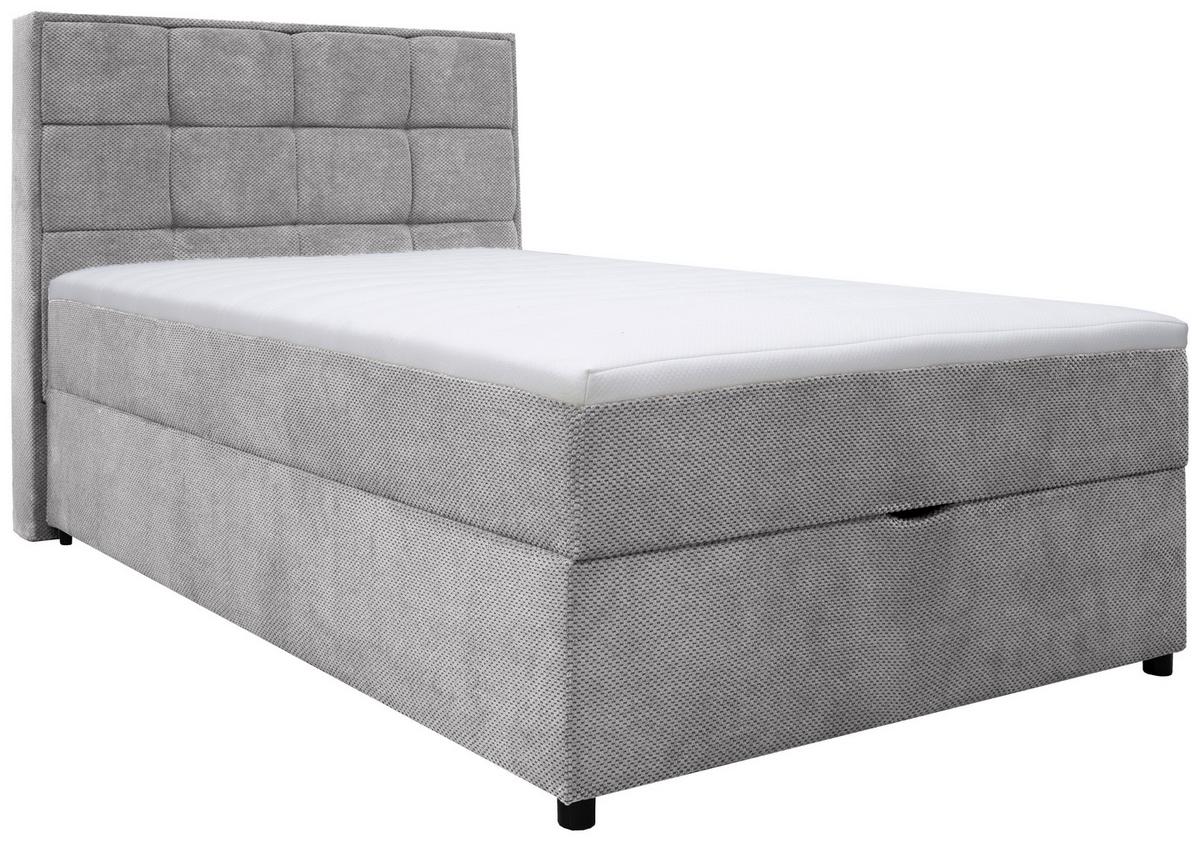 Boxbett mit Bettkasten Catania 120x200 cm Braun - Grau, MODERN, Holz/Holzwerkstoff (120/200cm) - MID.YOU