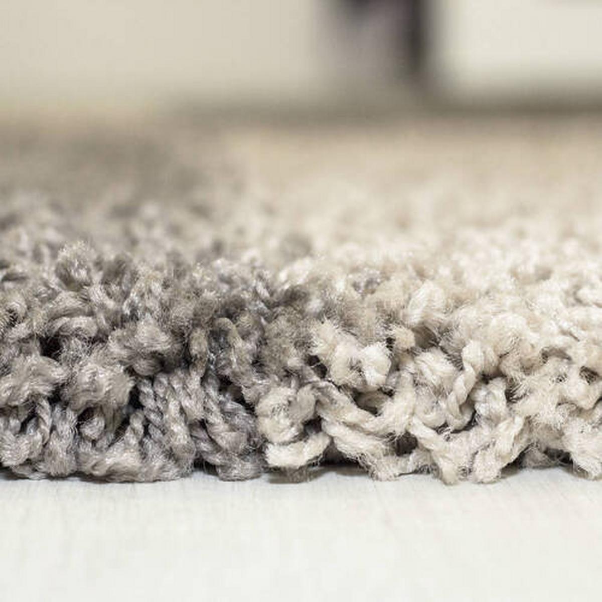 Hochflorteppich Gala - Taupe, Design, Textil (120/120cm) - Novel