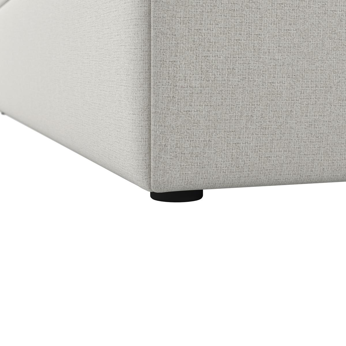 Boxspringová posteľ MARCO 140x200, béžová - čierna/krémová, Modern, drevo/textil (140/200cm) - Bessagi Home