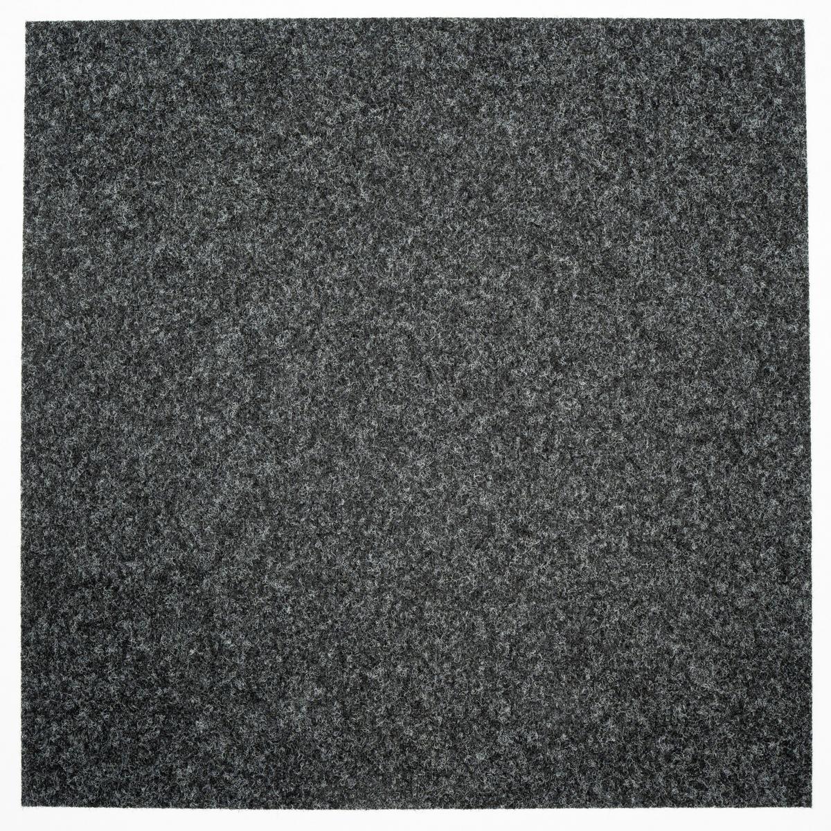 Teppichfliese Anthrazit Dynamic 50x50cm Florhöhe 6,5mm - Anthrazit, Basics, Textil (50/50cm)