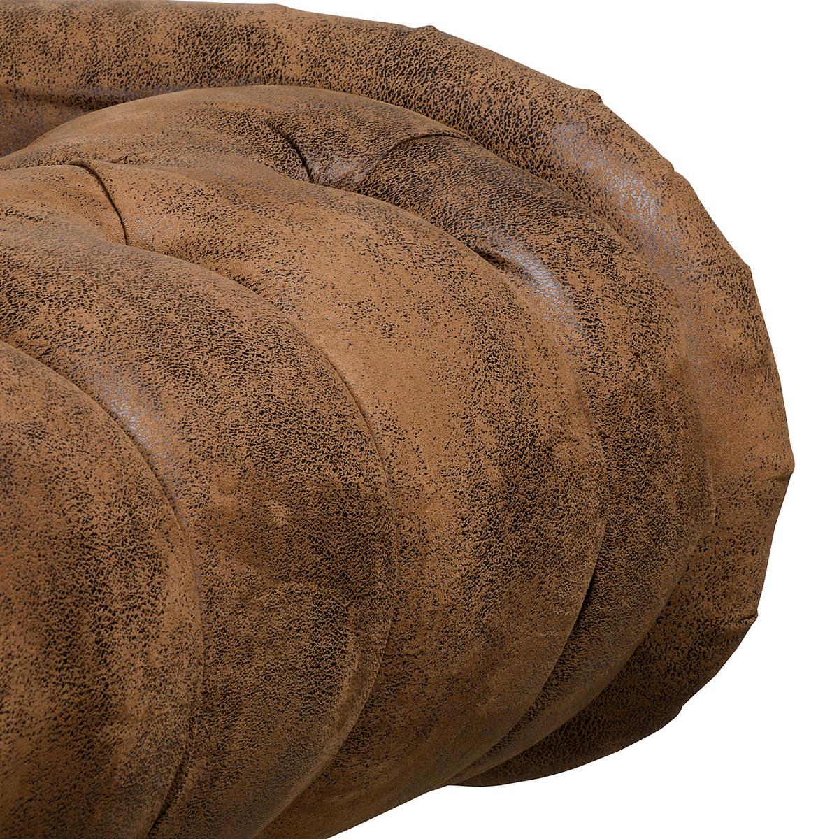 Récamiere Pako Braun B: 185cm - Braun, Design, Textil (185/93/75cm) - Livetastic