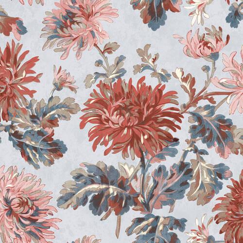 Vliestapete Maryam Crimson - Rot, Basics, Papier/Kunststoff (52/1000cm)