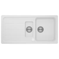 Spüle Austin Weiß B: 100 cm - Weiß, Design, Stein (100/20/50cm) - Respekta