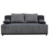 Schlafsofa Stella Grau B: 197 cm - Schwarz/Grau, Design, Textil (197/90/83cm) - MID.YOU