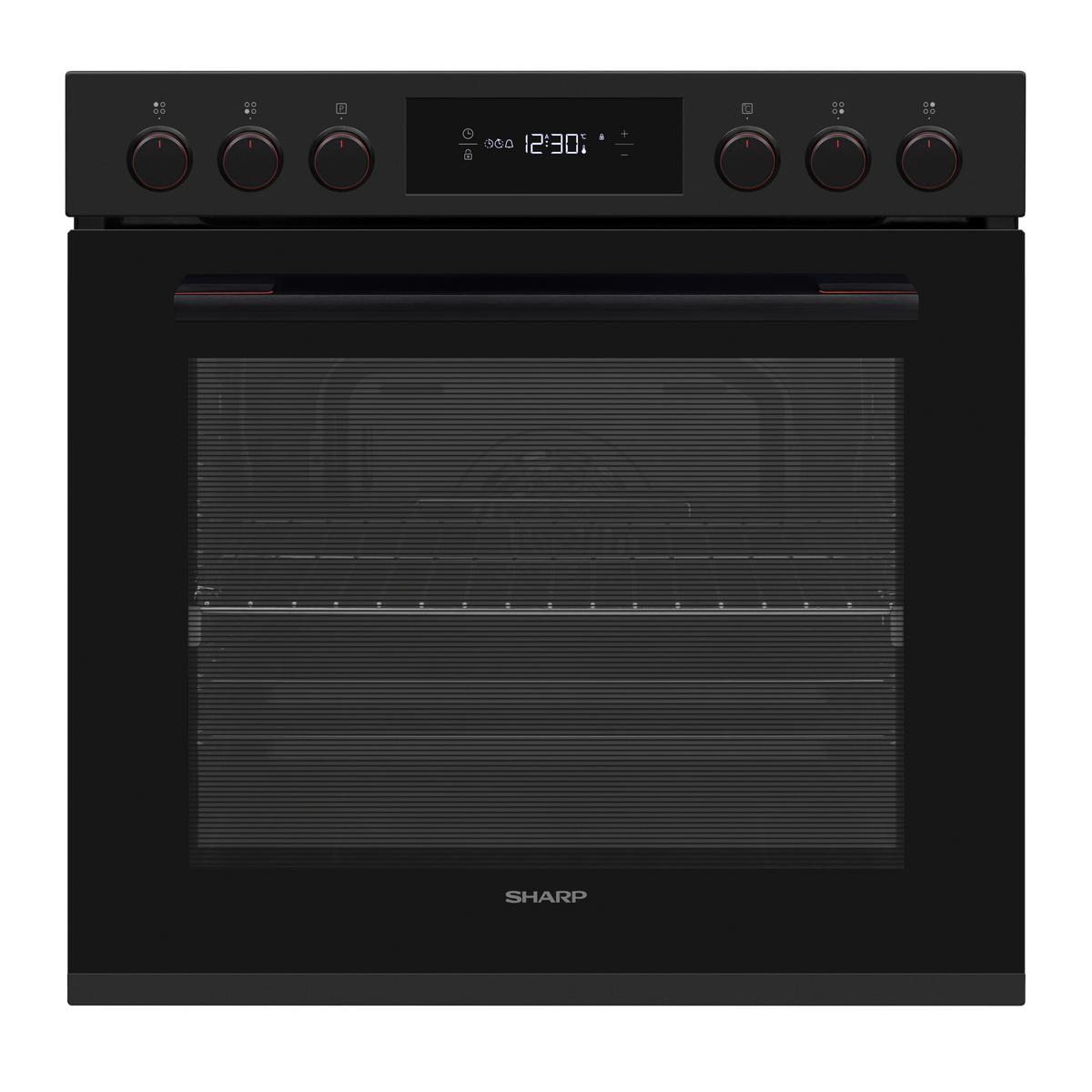 Einbauherd-set Schwarz/glaskeramik B:59,5cm - Schwarz, Basics, Glas/Metall (59.5/59.5/57.5cm)