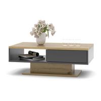 Couchtisch Evo Graphitfarben /Eiche Artisan Dekor L: 120cm - Graphitfarben/Eiche Artisan, Design, Holzwerkstoff (120/43/65cm) - MID.YOU