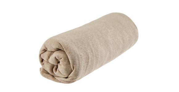 Spannleintuch Isadora 100x200 cm Jersey-Baumwolle - Taupe/Lila, MODERN, Textil (100/200cm) - Ondega