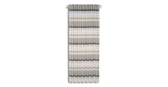 Vorhang mit Band Laurina 140x245 cm Grün/Beige - Beige/Grau, MODERN, Textil (140/245cm) - Luca Bessoni