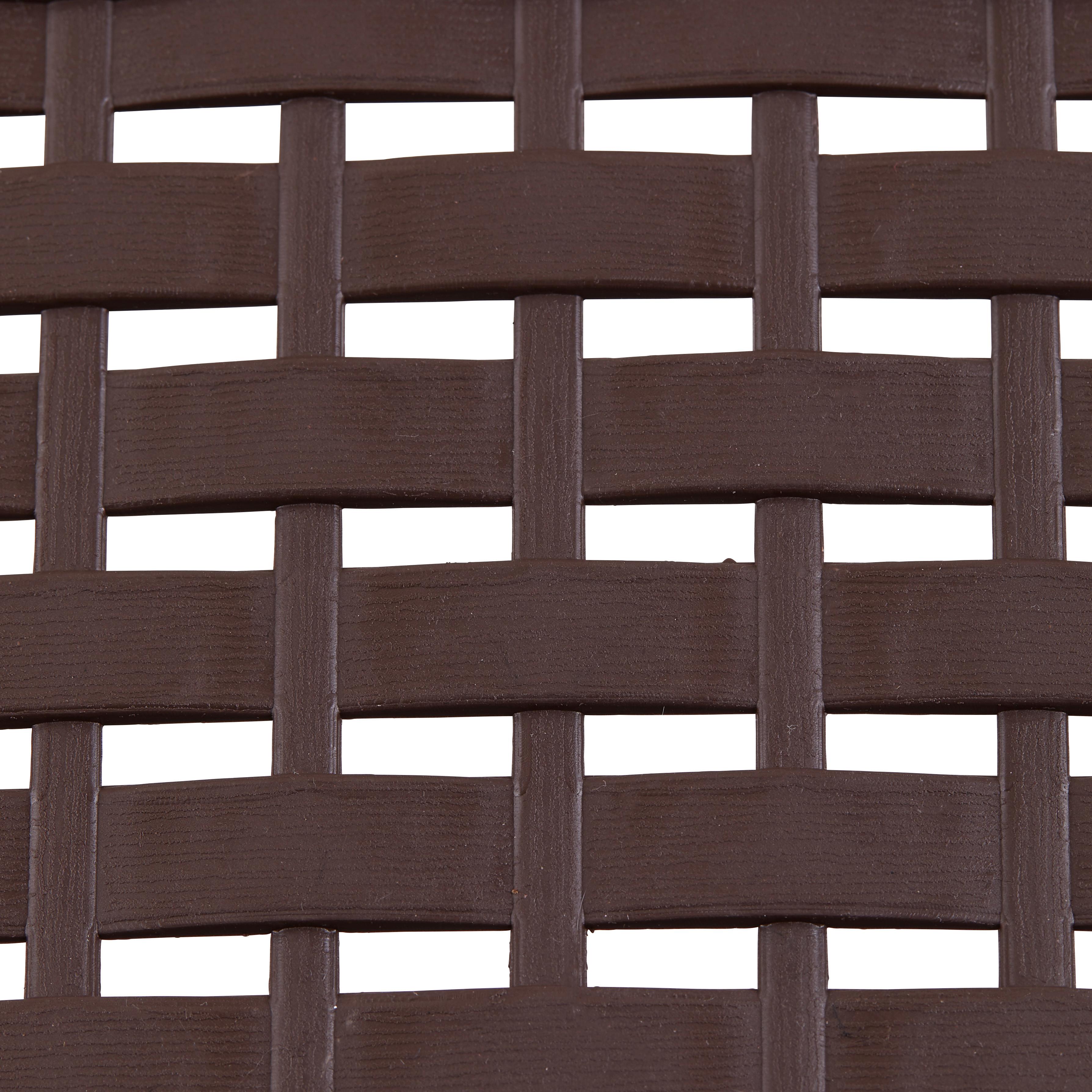 Kosár Jannis - bézs/barna, műanyag (51/33/21cm) - Homezone