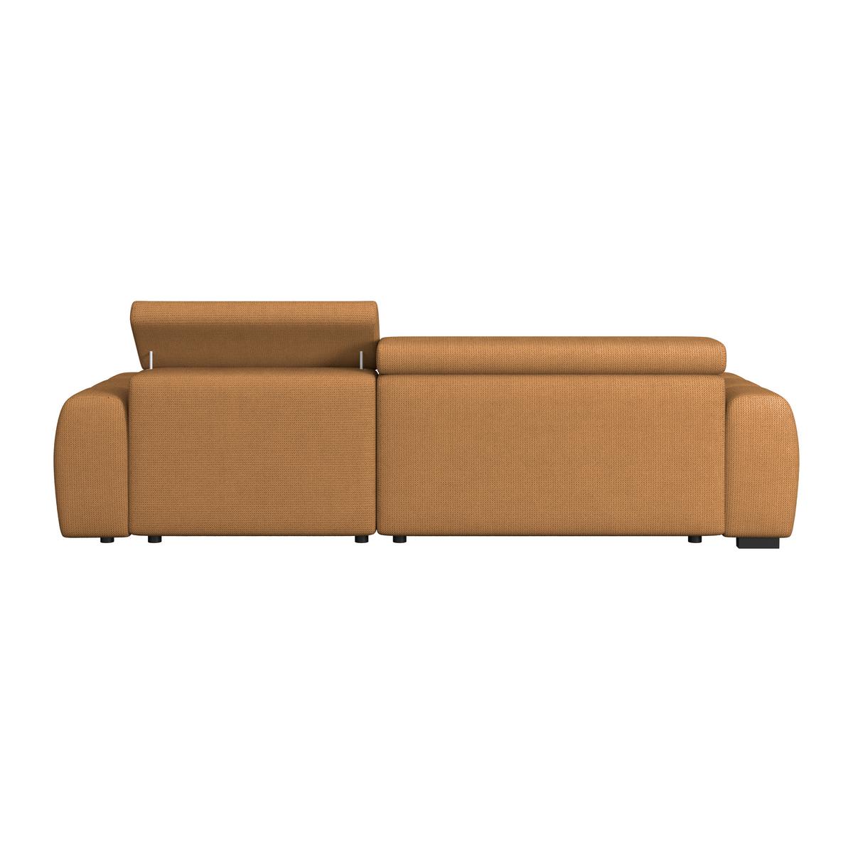 Ecksofa Fargo S Dunkelbraun, B: 285 Cm - Rostfarben/Dunkelbraun, Trend, Textil (285/168cm)