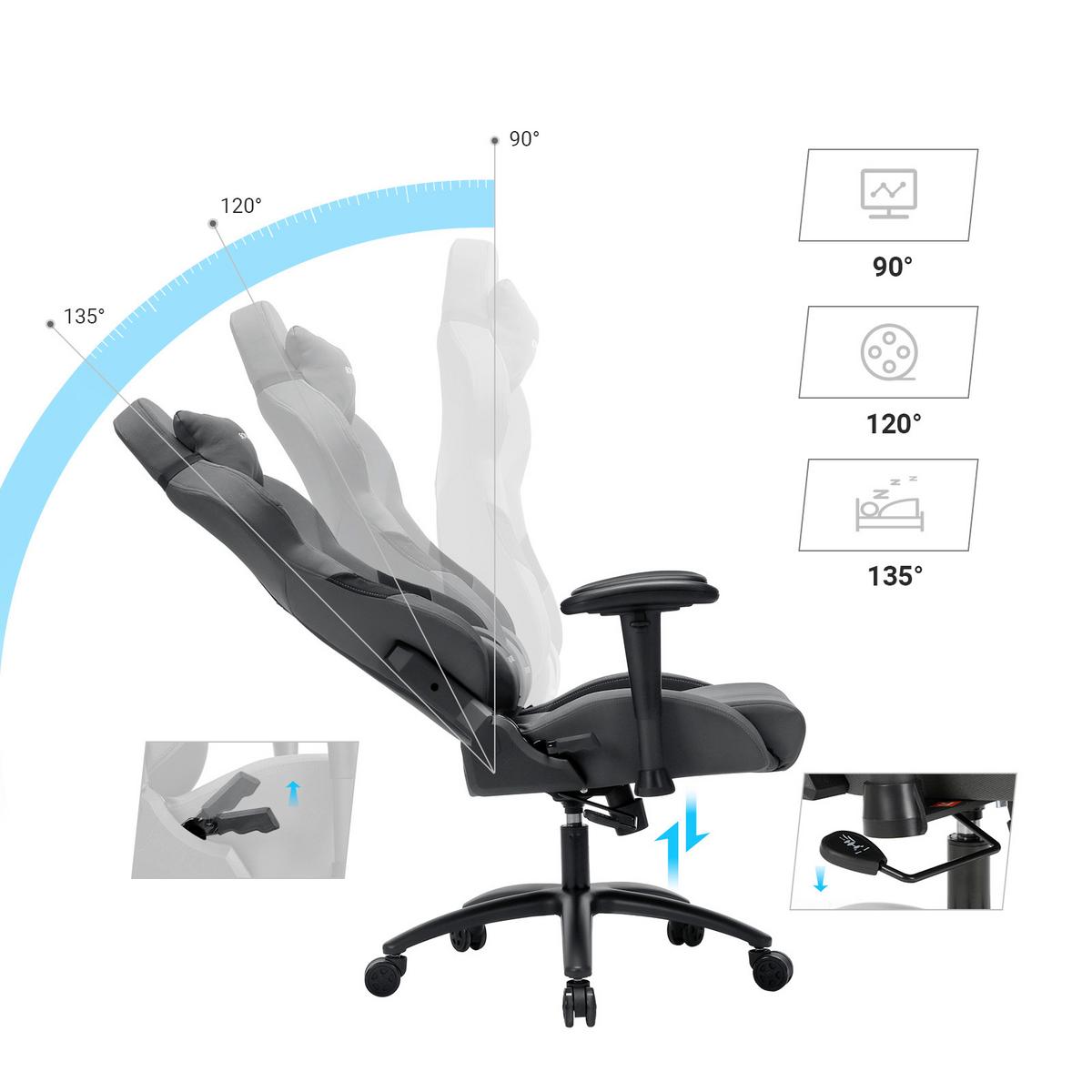 Chefsessel Schwarz, Dunkelgrau B: 71cm - Dunkelgrau/Schwarz, Basics, Kunststoff/Textil (71/129/70cm)