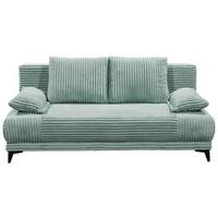 Schlafsofa Sally Pastellgrün B: 211 Cm - Pastellgrün/Schwarz, KONVENTIONELL, Textil (211/96/105cm) - MID.YOU
