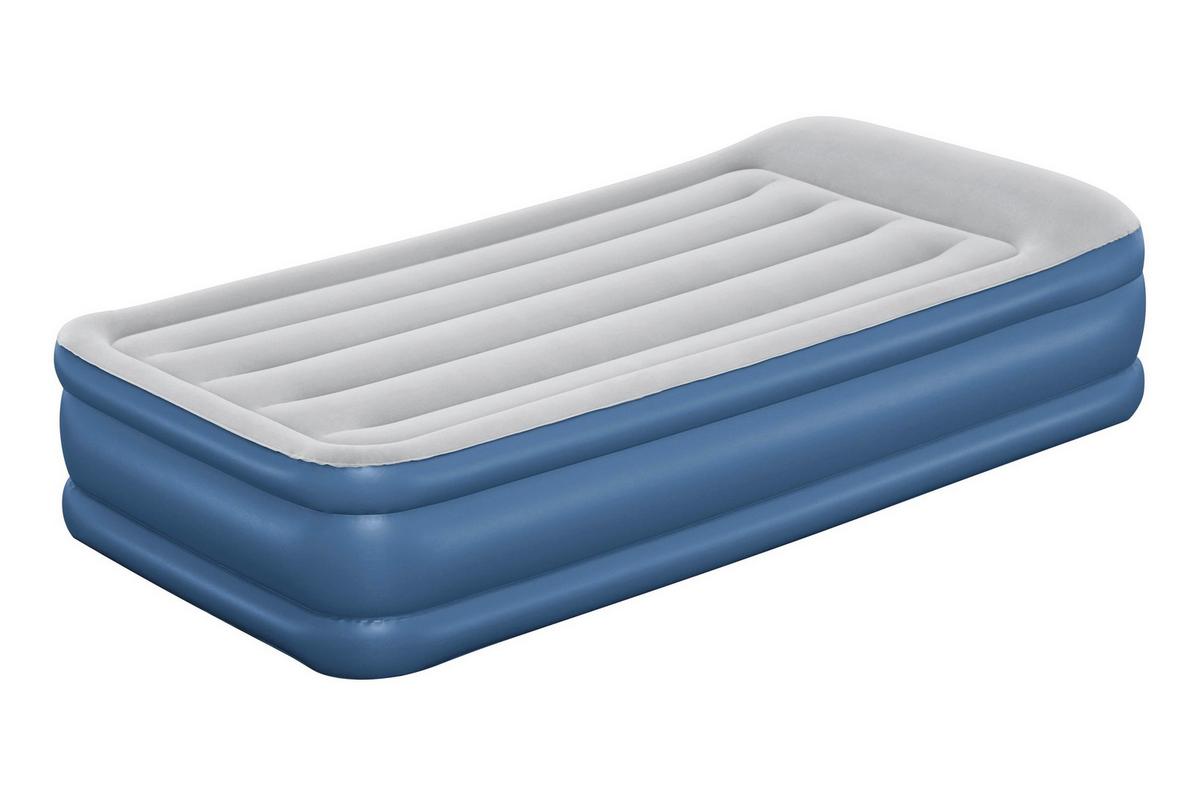 Luftbett Kerstin 191x97x46 cm Bis 300kg, inkl. Pumpe - Blau/Dunkelgrau, KONVENTIONELL, Kunststoff/Metall (191/97/46cm) - Bestway