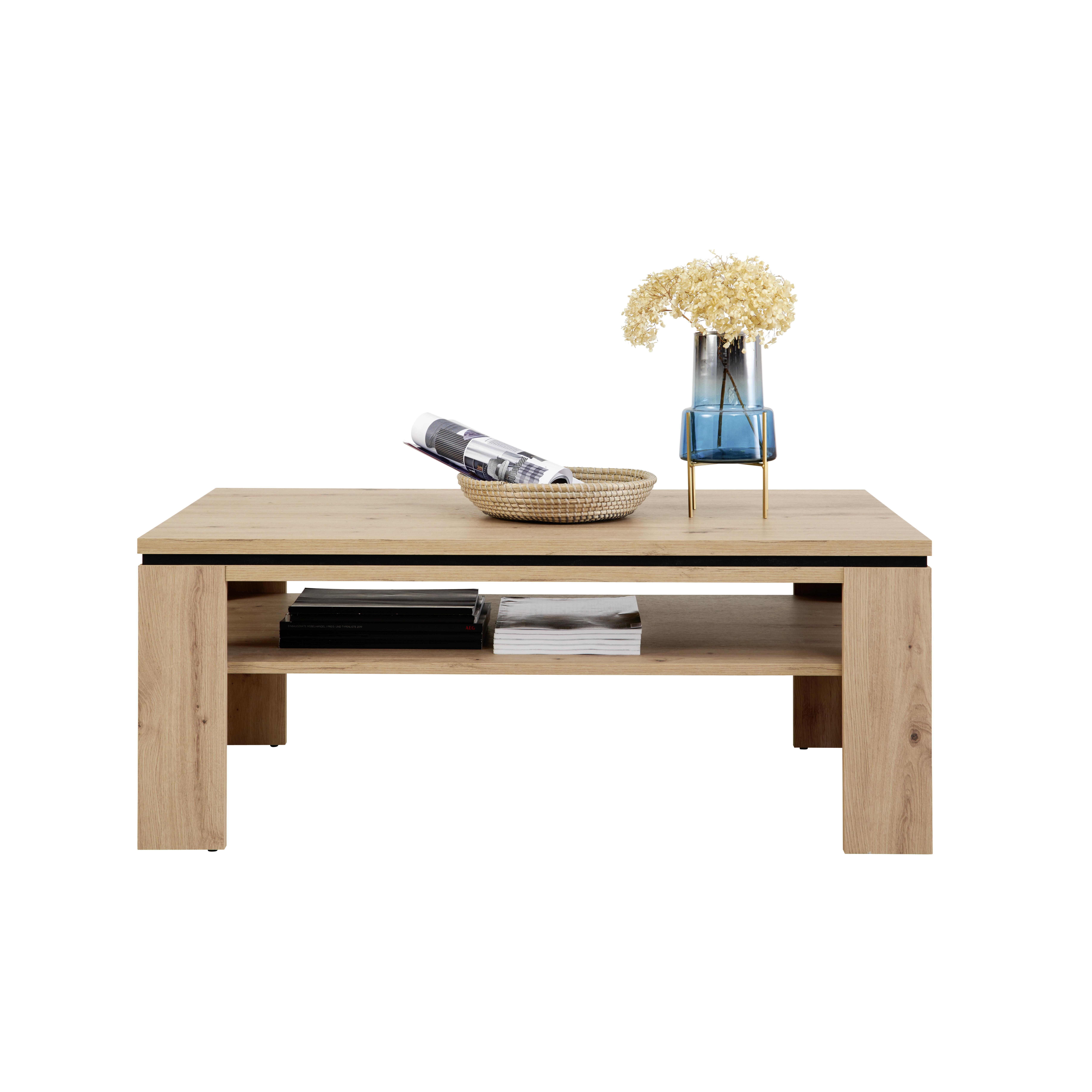 Konferenční Stolek Nyon - barvy dubu, Moderní, kompozitní dřevo (110/44/70cm)