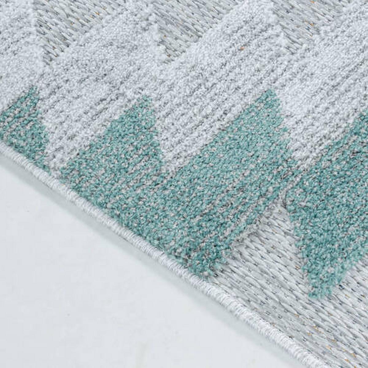 Flachwebteppich Bahama - Blau, Design, Textil (200/290cm) - Novel