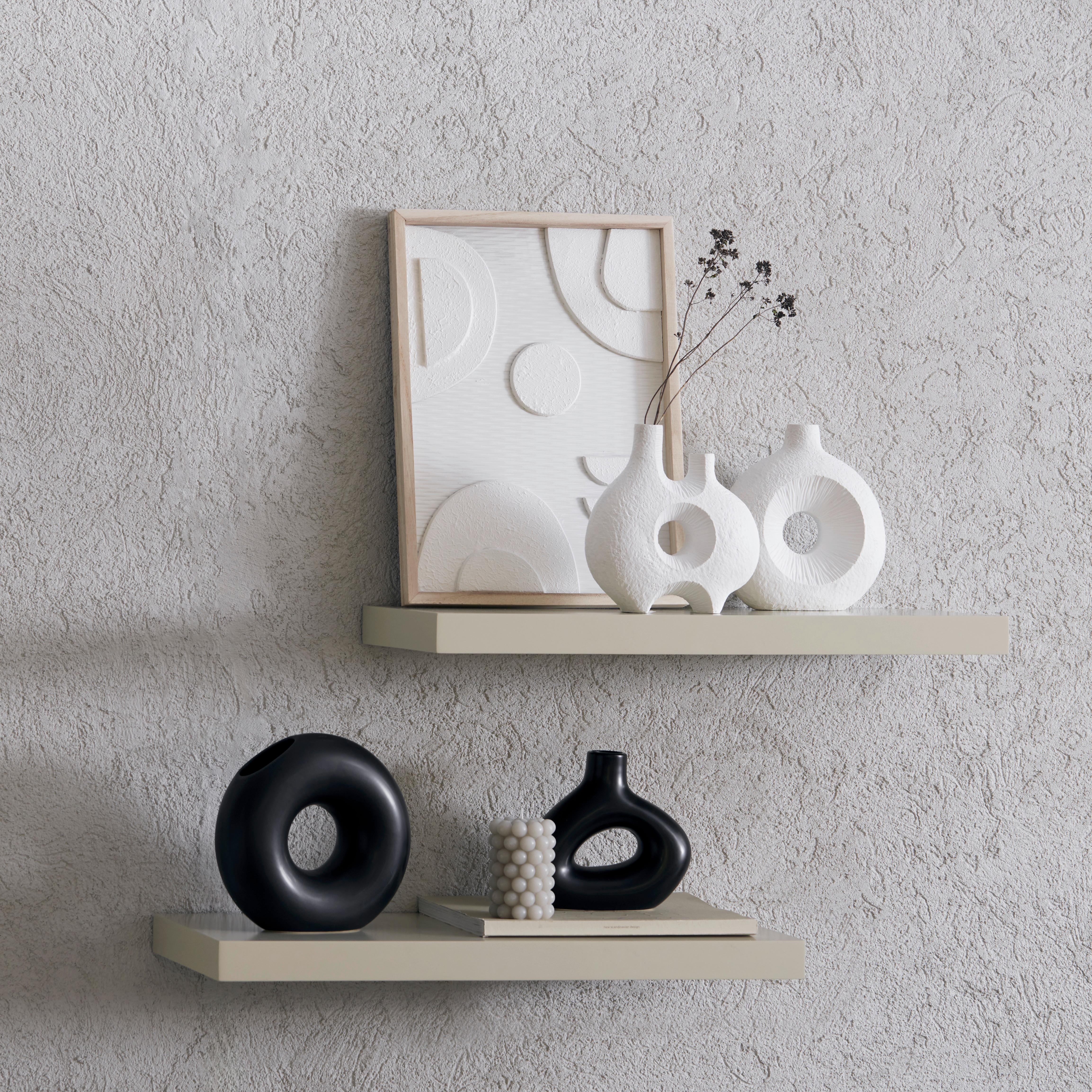 DEKORAČNÁ VÁZA MELLERY II - čierna, Basics, keramika (21/19/8cm) - Modern Living