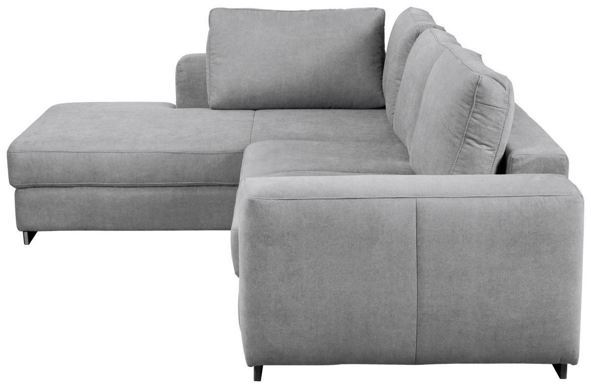 Ecksofa mit Schlaffunktion Olifant, Webstoff - Hellgrau, MODERN, Holz (203/68/283cm) - Ondega